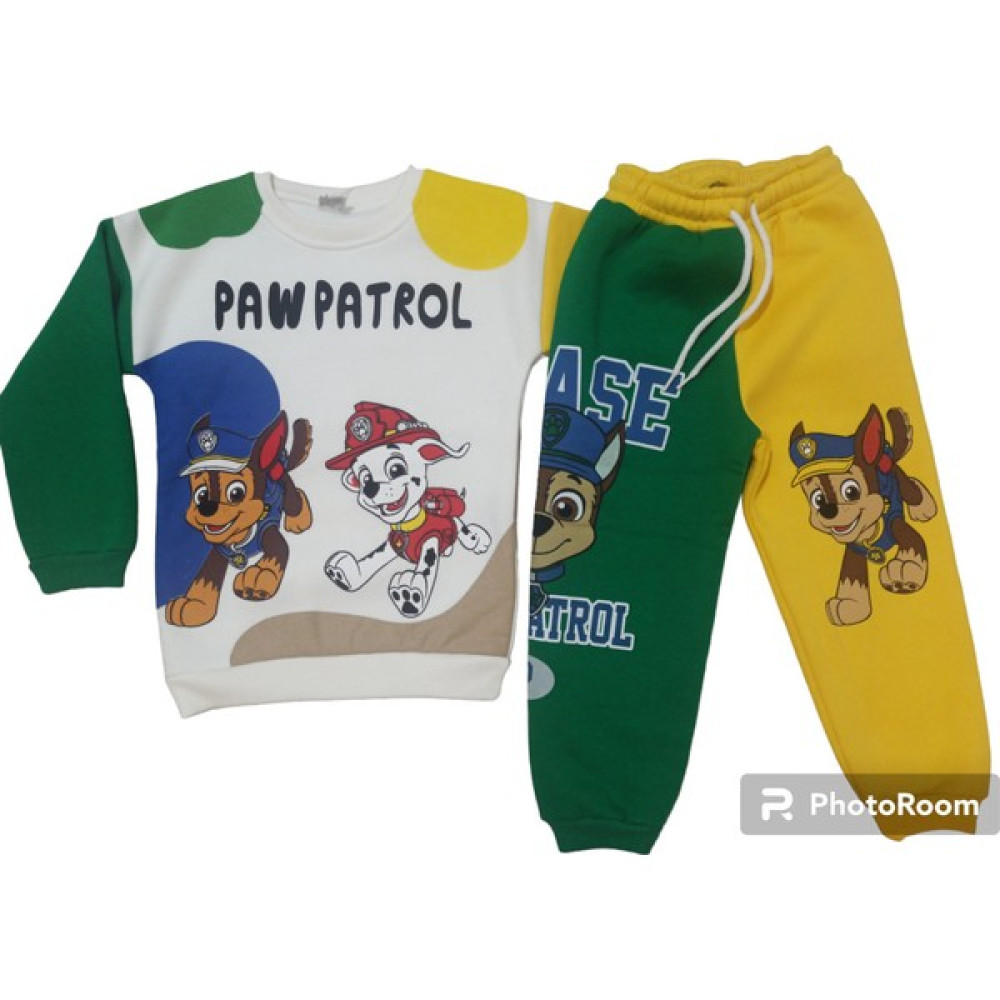 Nisan Kids Paw Petrol Kışlık Erkek Çocuk - Bebek 3 Iplik Kalın Kumaş Polarlı %100 Pamuk Eşofman Takım Kız Çocuk Giyim Takımı Fiyatı