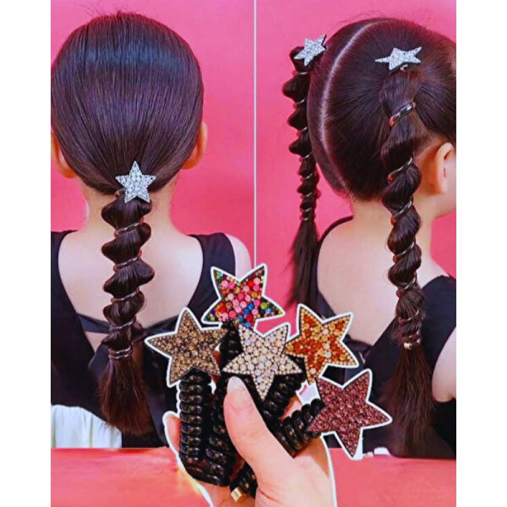 Nisan Kids Taşlı Yıldızlı Yaylı 1 Adet Spiral Makarna Toka Toka, Taç & Saç Bandı Fiyatı