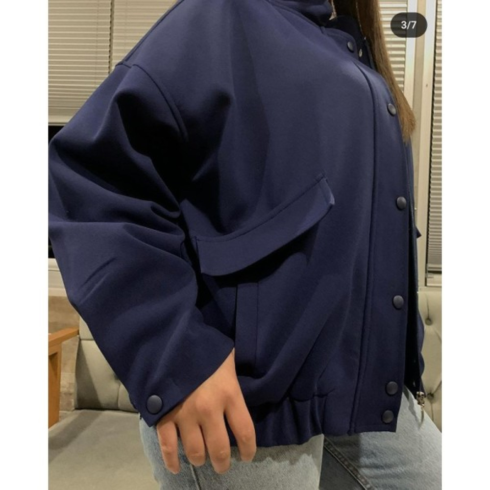 Nisay Boutique Çıt Çıt Düğmeli Kenarları Fitilli Lastikli Geniş Cepli Bomber Ceket Bayan Ceket Fiyatı