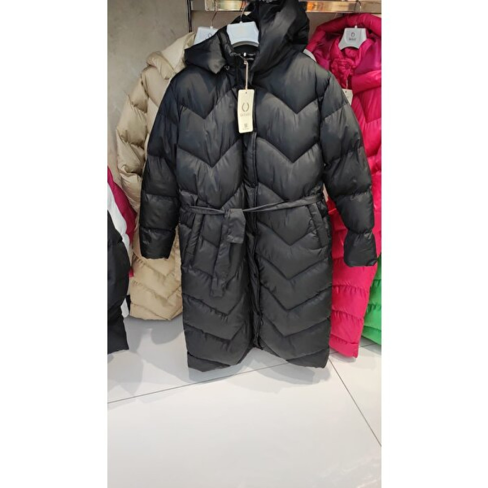 Nisay Boutique Kadın Siyah Kapüşonlu Uzun Şişme Mont Bayan Mont Fiyatı