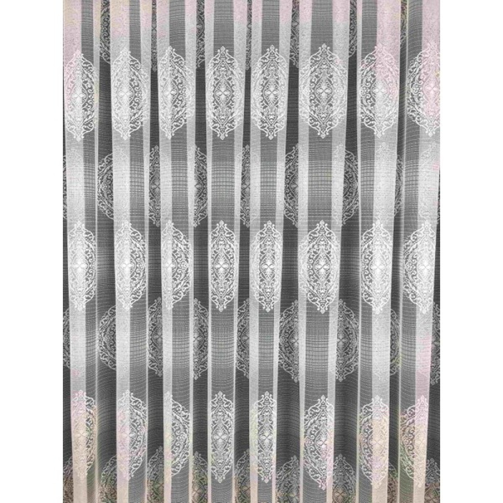 Nish Perde Çini Desen 1/3 Sık Pile Lüks Tül Perde - Kırık Beyaz - 500 x 255 cm Tül Perde Fiyatı