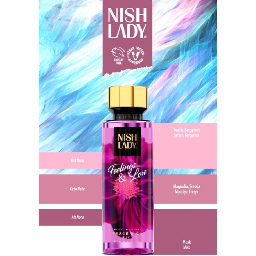 Nishlady Feelıngs & Love Body Mist - Vücut Spreyi Vegan 260 ml Oto Boyaları Fiyatı