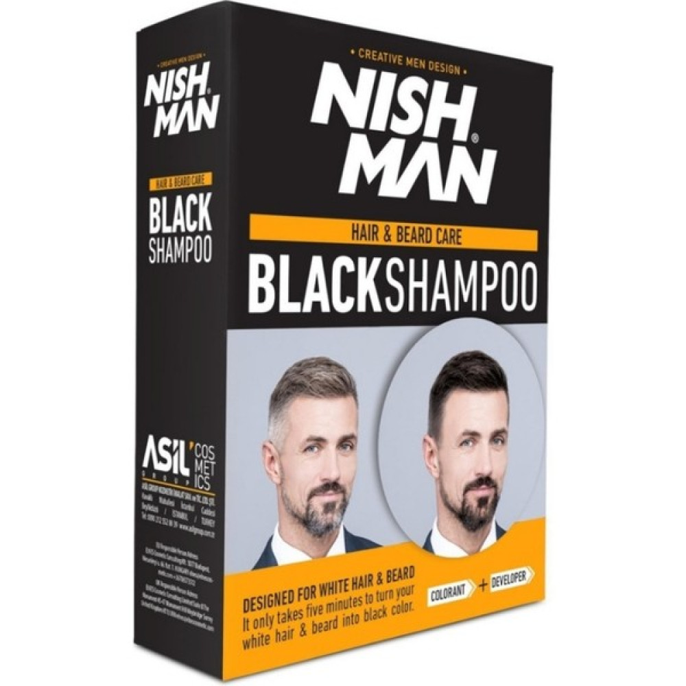 Nishman Doğal Beyaz Saç ve Sakal Kapatıcı Set Şampuan 200 ml Saç Boyası Fiyatı
