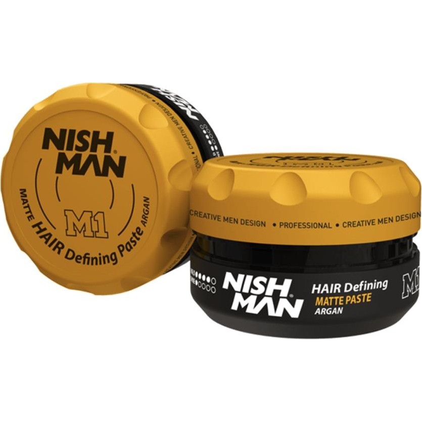 NISHMAN M1 Argan Özlü Mat Görünümlü Saç Şekillendirici Wax - 100 ml Saç Şekillendirici Krem Fiyatı