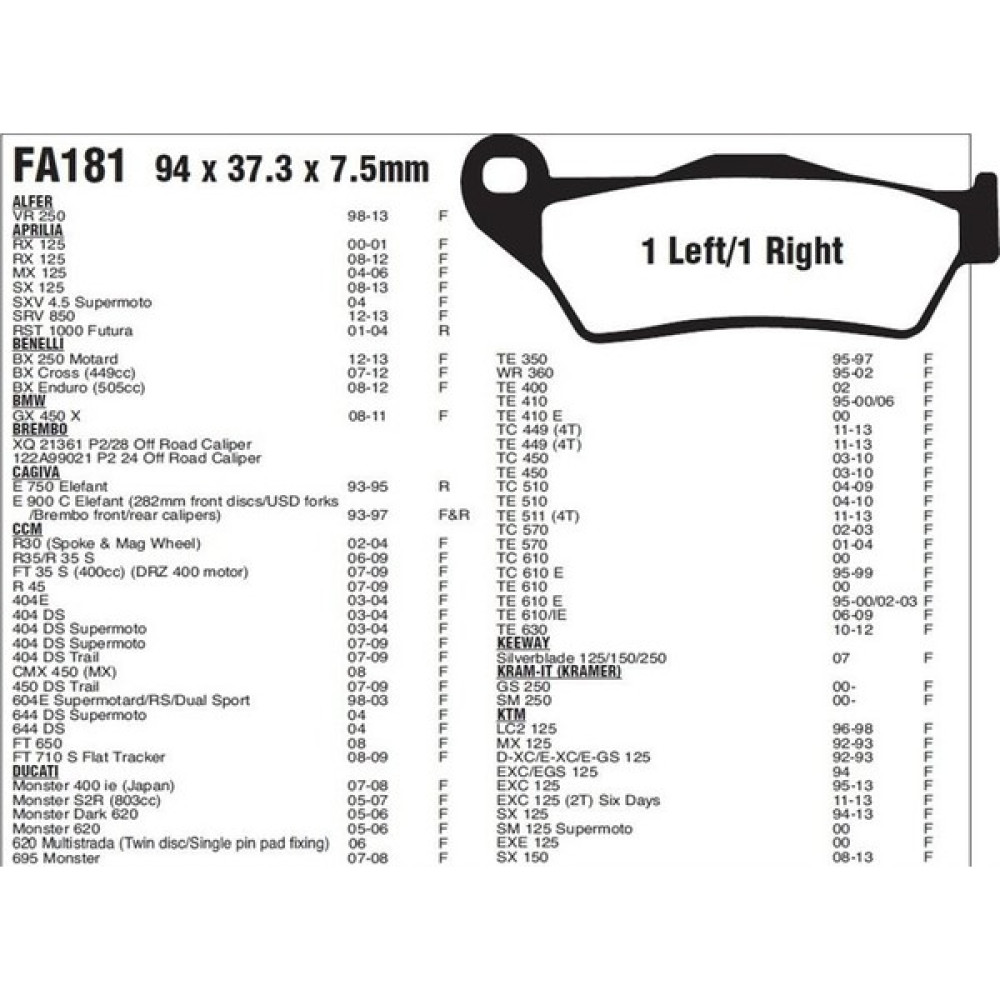 Nissin Ktm Exc Ebc Ön Fren Balatası Oto Boyaları Fiyatı