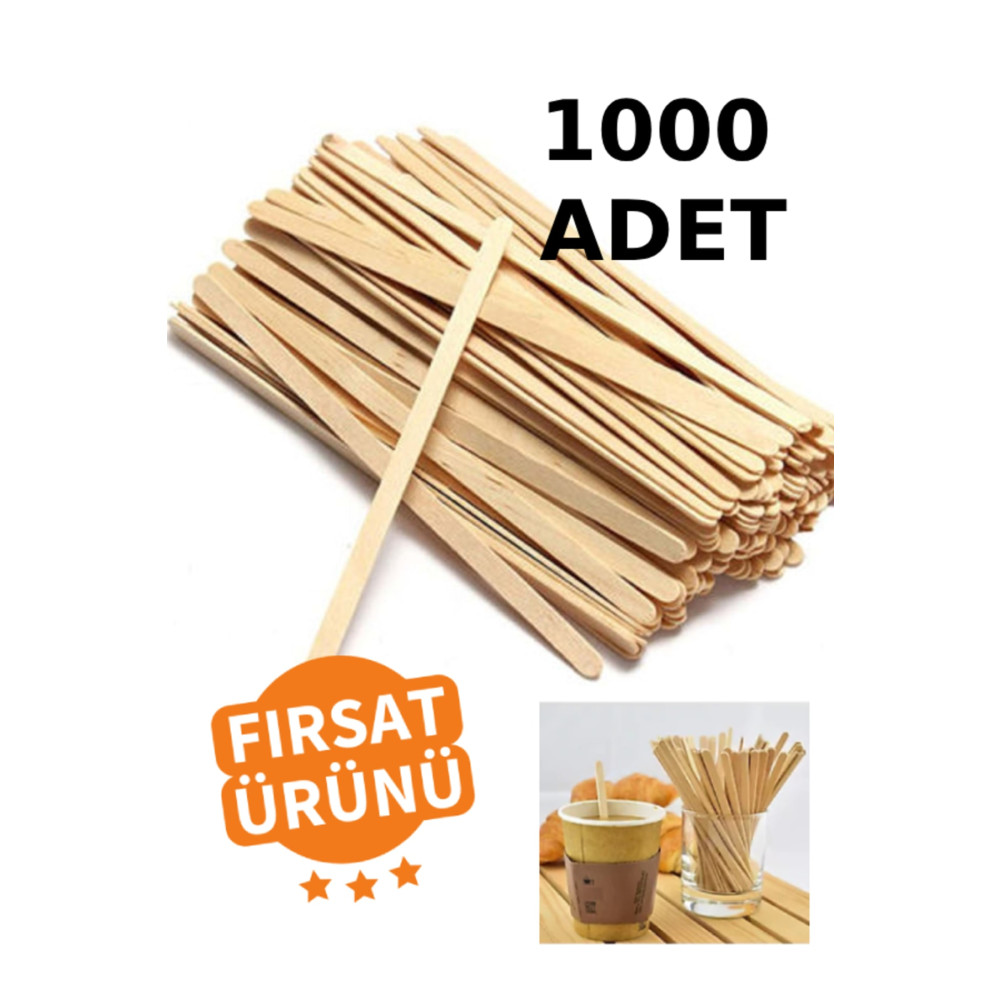 nistabolje 1000 Adet Tahta Ahşap Karıştırıcı Çay Kahve Kaşığı Kaşık Karıştırma Çubuğu Mutfak Sarf Malzemeleri Fiyatı