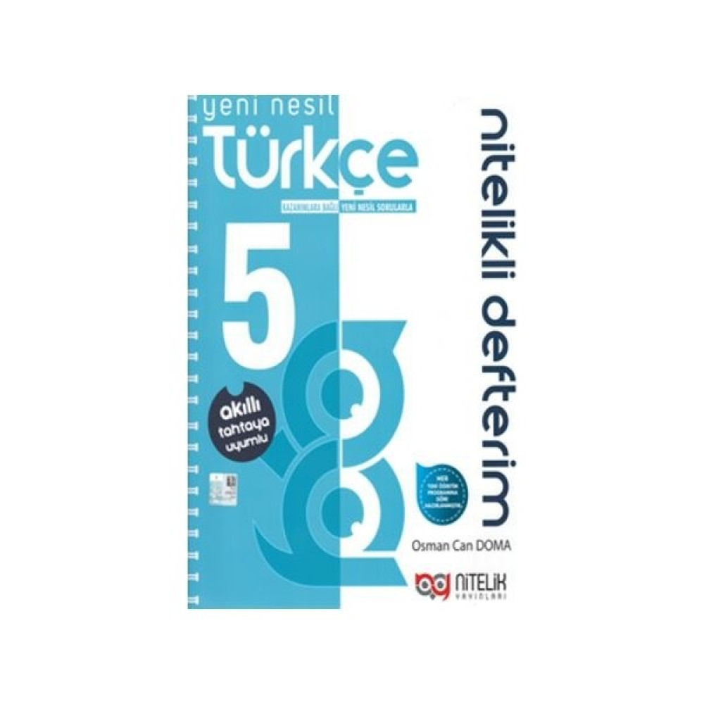 Nitelik 5.Sınıf Yeni Nesil Türkçe Nitelikli Defterim - Osman Can Doma Türkçe Fiyatı