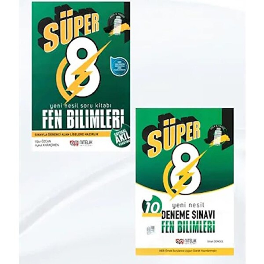 Nitelik Süper 8. Sınıf Fen Bilimleri Soru Bankası + Deneme Seti Kaynak Kitapları Fiyatı