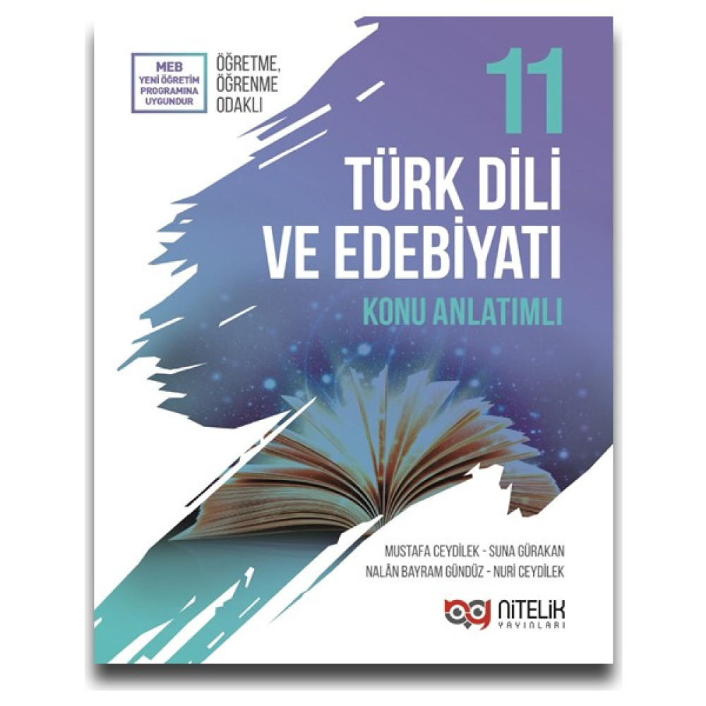 Nitelik Yayınları 11. Sınıf Türk Dili ve Edebiyatı Konu Anlatımlı - Mustafa Ceydilek - Suna Gürakan Türkçe Fiyatı