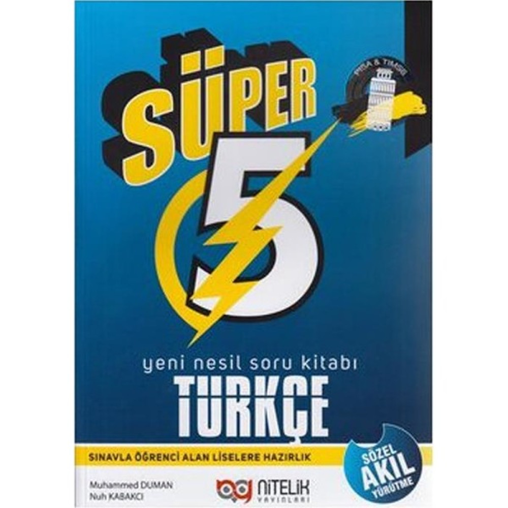 Nitelik Yayınları 5. Sınıf Süper Türkçe Soru Bankası Türkçe Fiyatı
