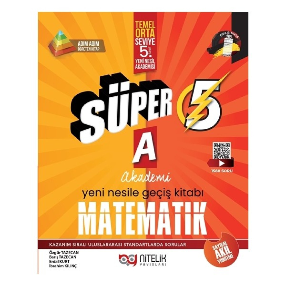 Nitelik Yayınları 5. Sınıf Yeni Nesil Süper A Matematik Soru Bankası Matematik Fiyatı