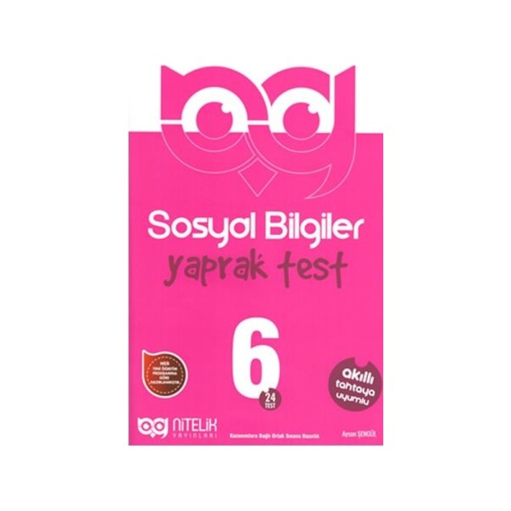 Nitelik Yayınları 6. Sınıf Sosyal Bilgiler Yaprak Test Yaprak Testler Fiyatı