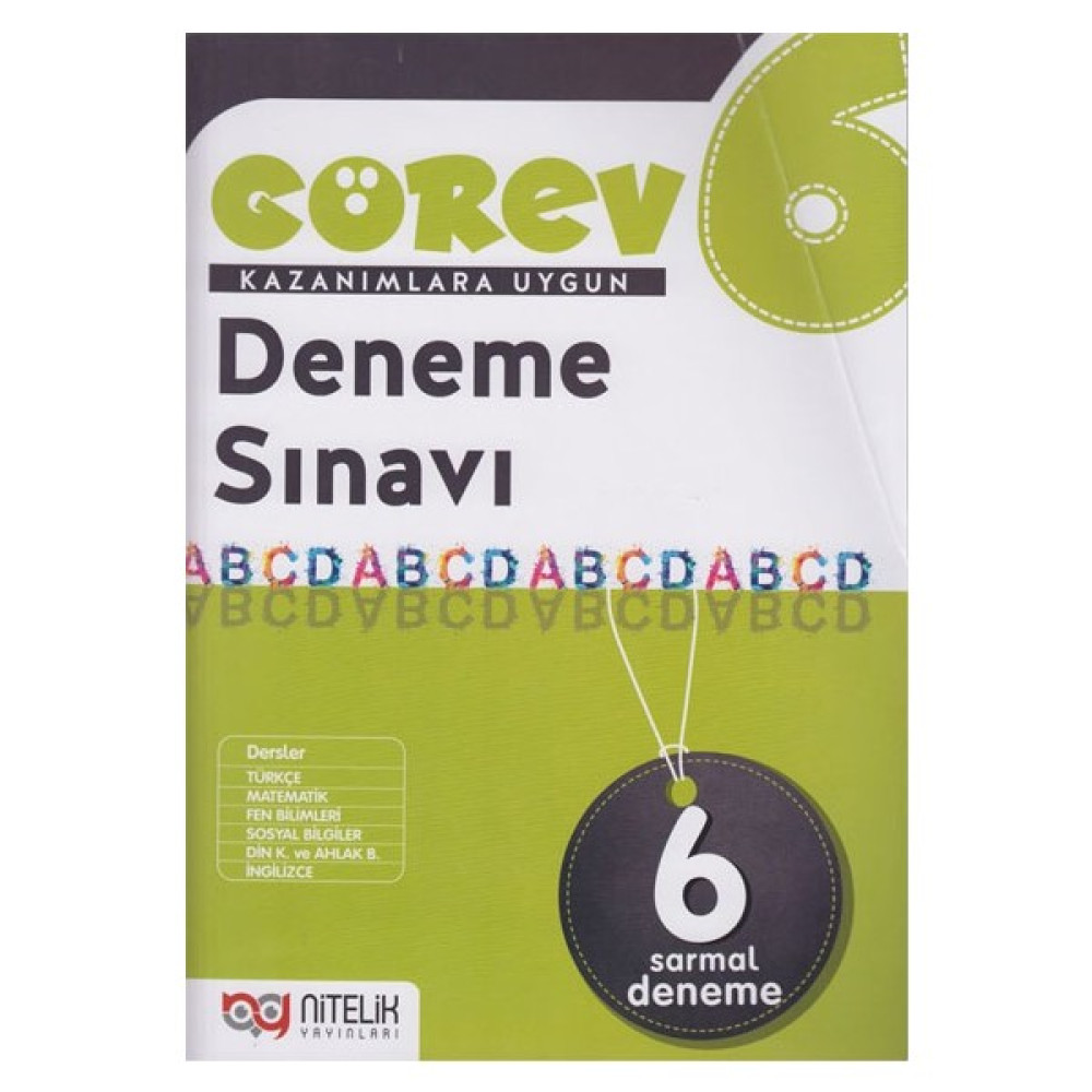 Nitelik Yayınları 6.Sınıf Görev 6'li Deneme Sınavı Tüm Dersler Fiyatı