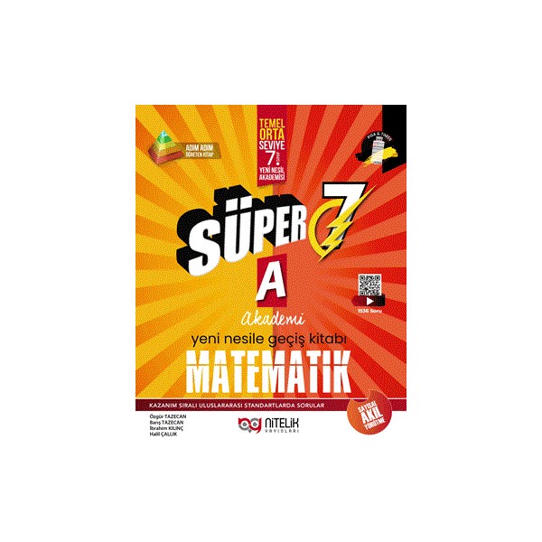 Nitelik Yayınları 7. Sınıf (A) Süper Matematik Soru Kitabı - Tür Kaynak Kitapları Fiyatı