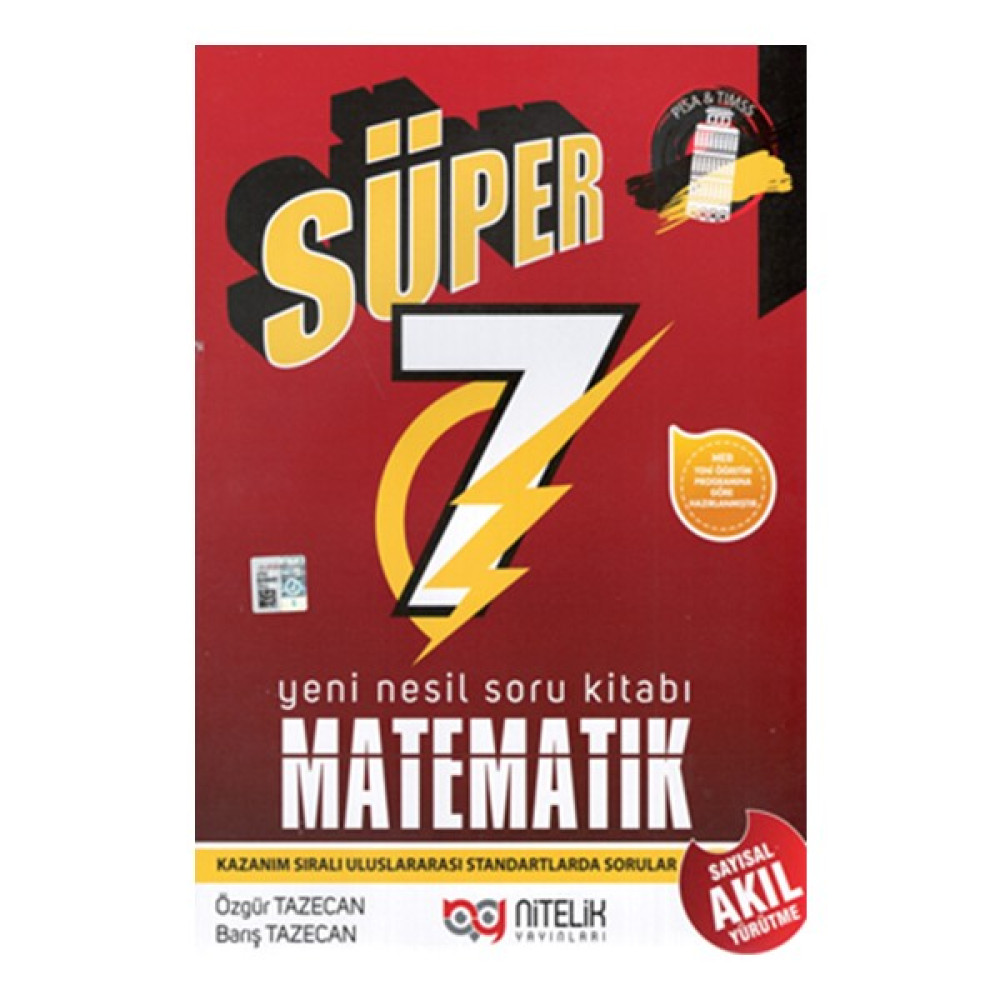 Nitelik Yayınları 7. Sınıf Süper Yeni Nesil Matematik Soru Kitabı Matematik Fiyatı