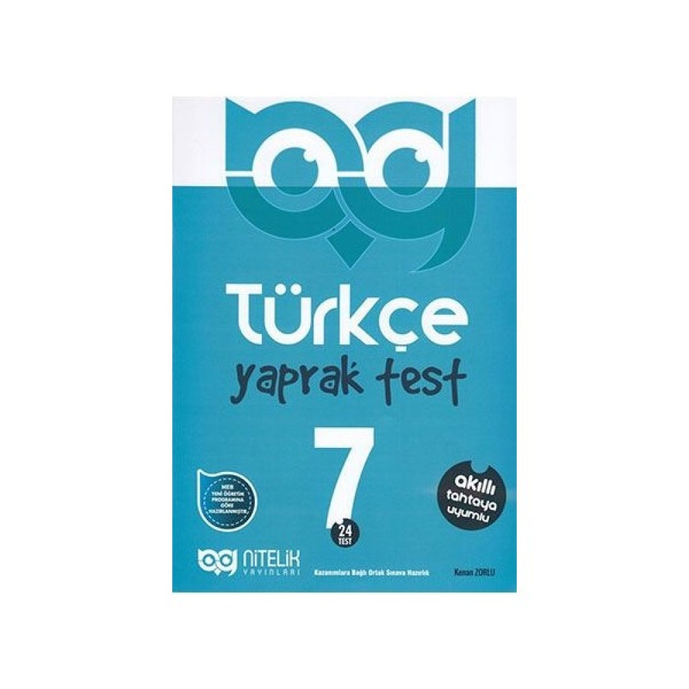Nitelik Yayınları 7. Sınıf Türkçe Yaprak Test Yaprak Testler Fiyatı