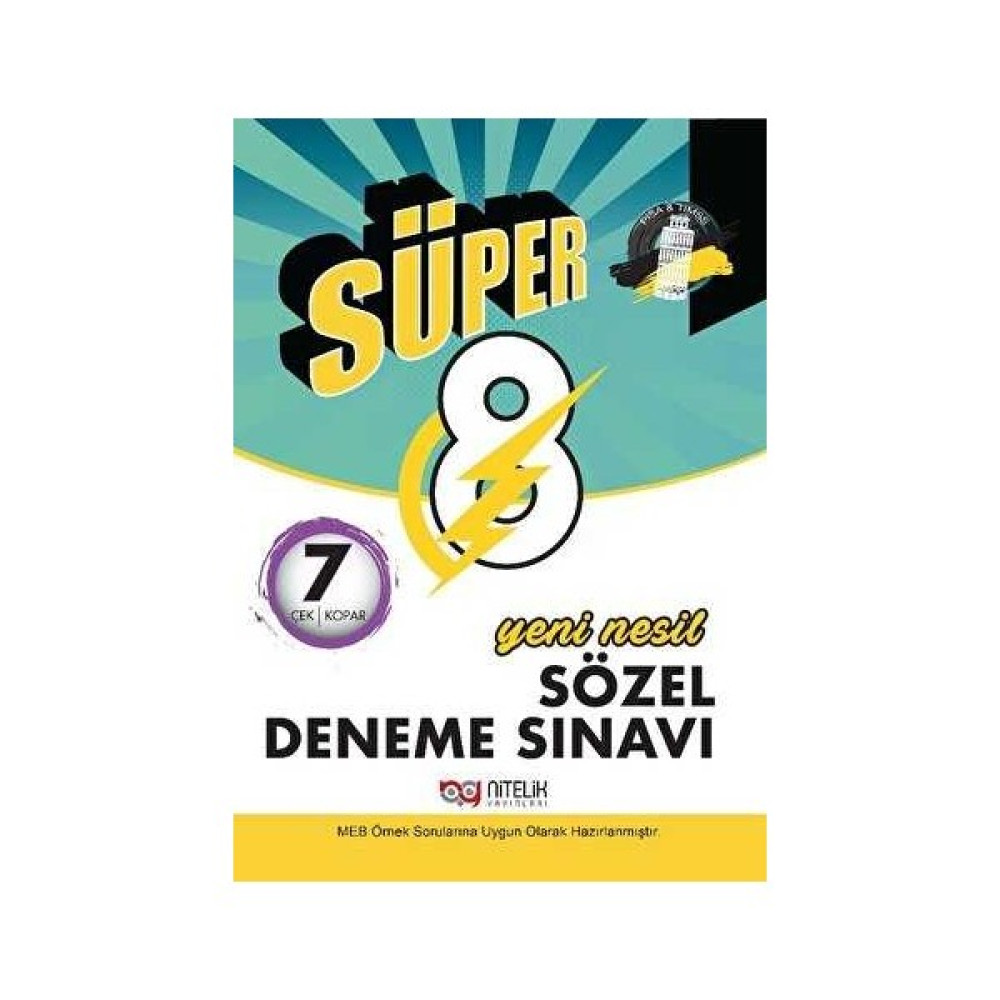 Nitelik Yayınları 8. Sınıf Lgs Sözel 7 Li Süper Deneme Kaynak Kitapları Fiyatı