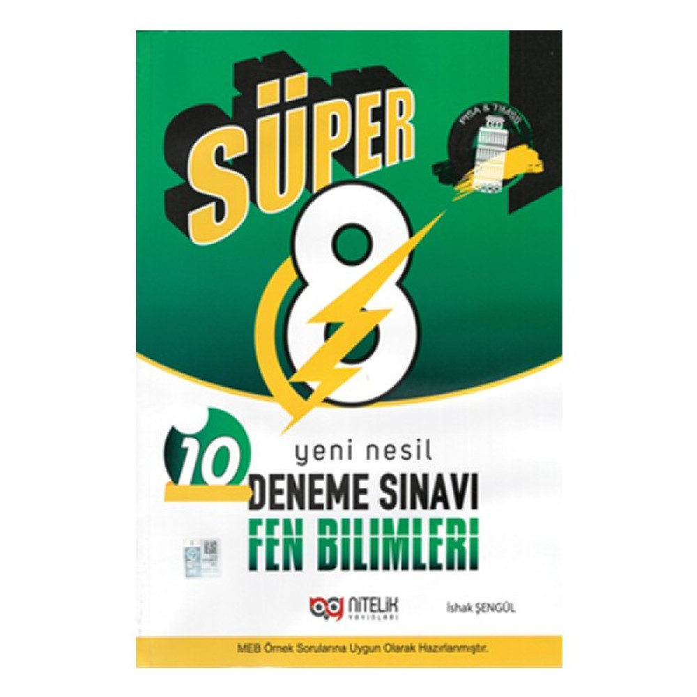 Nitelik Yayınları 8. Sınıf LGS Süper Fen Bilimleri 10 Lu Deneme Kaynak Kitapları Fiyatı
