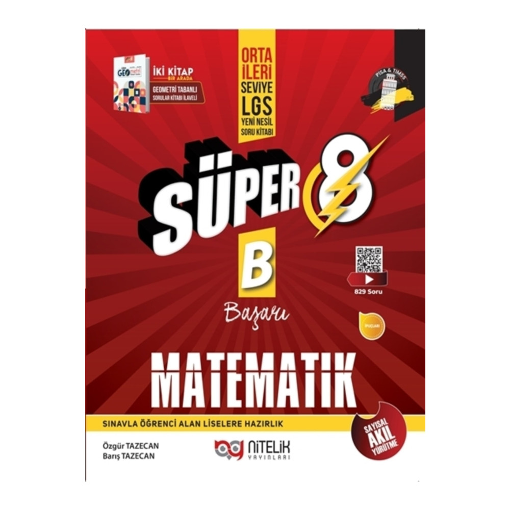 Nitelik Yayınları 8. Sınıf Lgs Süper Matematik Soru Kitabı Yardımcı Kitaplar Fiyatı