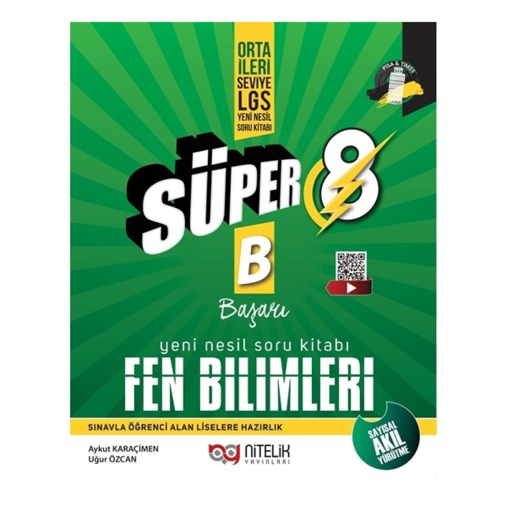 Nitelik Yayınları 8. Sınıf LGS Yeni Nesil Fen Bilimleri Soru Kitabı Fen - Bilişim ve Teknoloji Fiyatı