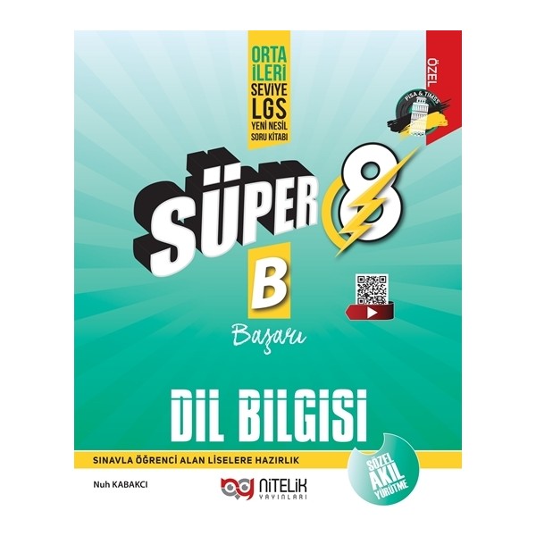 Nitelik Yayınları 8. Sınıf LGS Yeni Nesil Süper Dil Bilgisi Soru Bankası Orta İleri Seviye Diğer Fiyatı