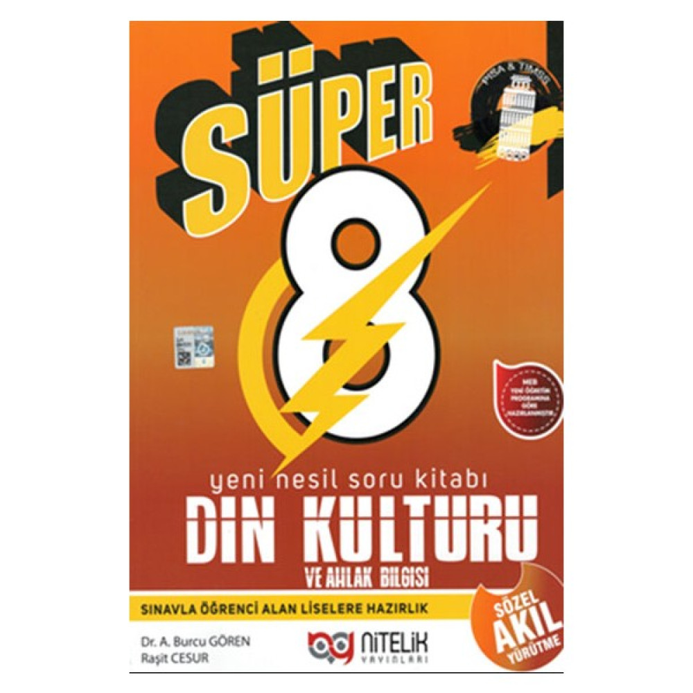 Nitelik Yayınları 8. Sınıf Süper Din Kültürü ve Ahlak Bilgisi Yeni Nesil Soru Kitabı - Burcu Gören - Raşit Cesur Din Kültürü ve Ahlak Bilgisi Fiyatı