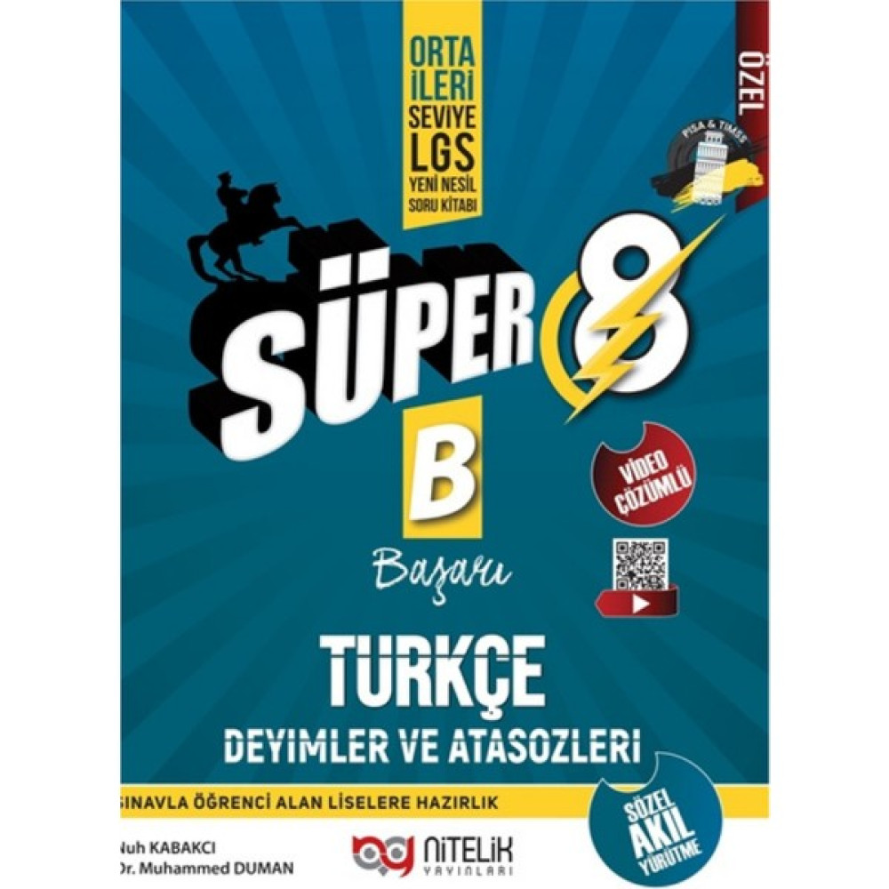 Nitelik Yayınları 8. Sınıf Türkçe Deyimler ve Atasözleri Yeni Nesil Soru Kitabı Türkçe Fiyatı