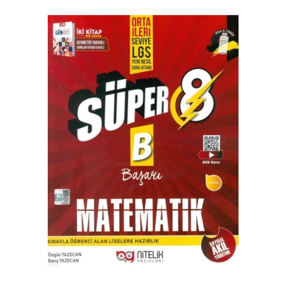 Nitelik Yayınları Süper 8 Matematik-b Yardımcı Kitaplar Fiyatı