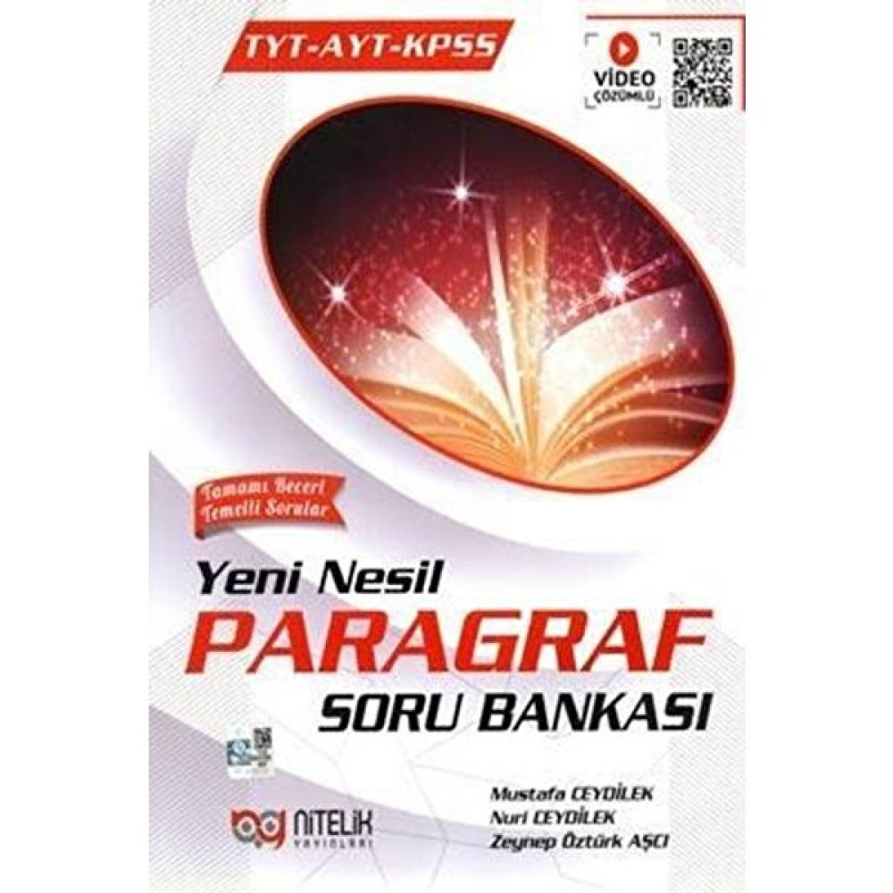 Nitelik Yayınları TYT - AYT - KPSS Yeni Nesil Paragraf Soru Bankası Nitelik Tüm Dersler Fiyatı
