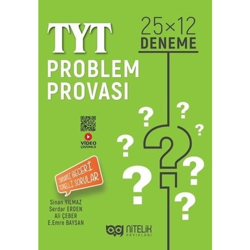Nitelik Yayınları TYT Problem Provası 25x12 Deneme Matematik Fiyatı