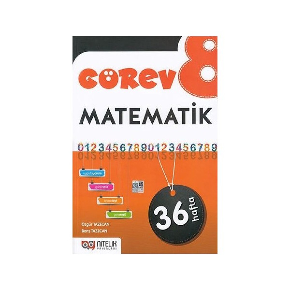 Nitelik Yayınları Yayınları 8. Sınıf Görev Matematik Soru Bankası - Barış Tazecan, Özgür Tazecan Matematik Fiyatı
