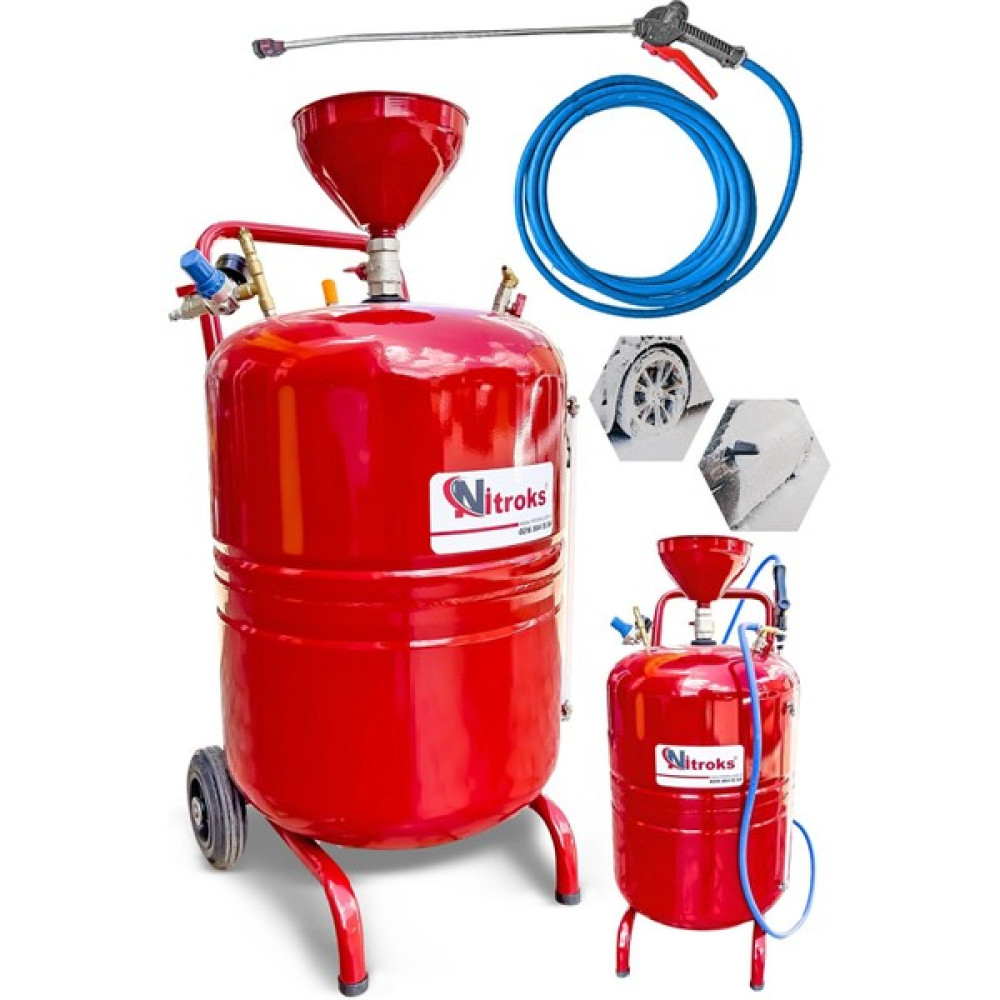 Nitroks Profesyonel Oto Yıkamacılara Özel 100 Lt Köpük Püskürtme Tankı Kırmızı Bahçe Makinesi Fiyatı