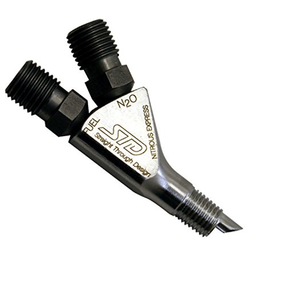 Nitrous Express 80018 Stainless Straight Through Design Direct Port Nozzle System with Fittings