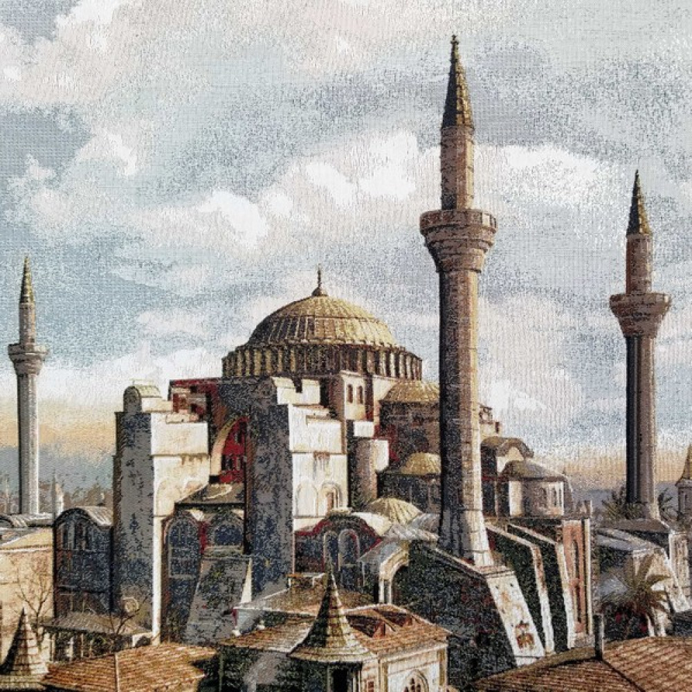 Niva Goblen Dini SERI-11K Dokuma Goblen Kumaş-Ayasofya Camii - Çok Renkli - 70 cm - 50 cm Kumaşlar Fiyatı