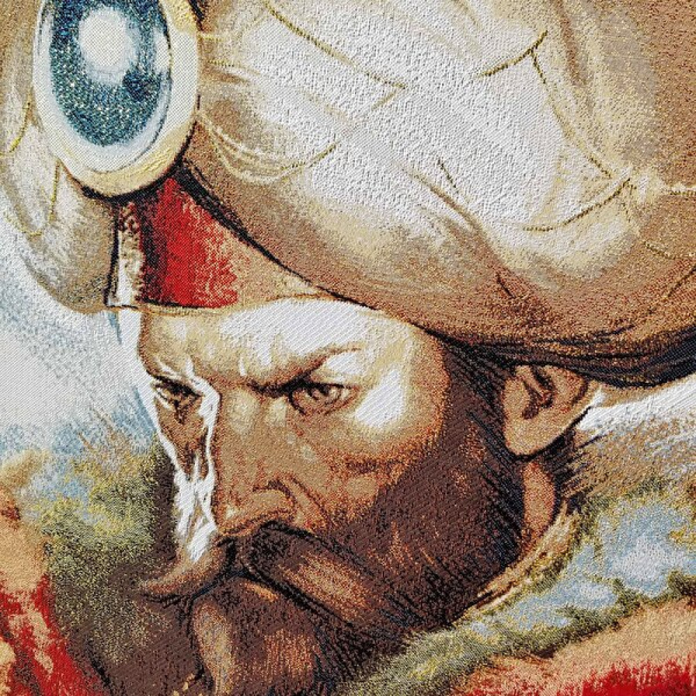 Niva Goblen Figüratif Seri-21 Dokuma Goblen Kumaş-Fatih Sultan Mehmet - Çok Renkli - 50 cm - 70 cm Kumaşlar Fiyatı
