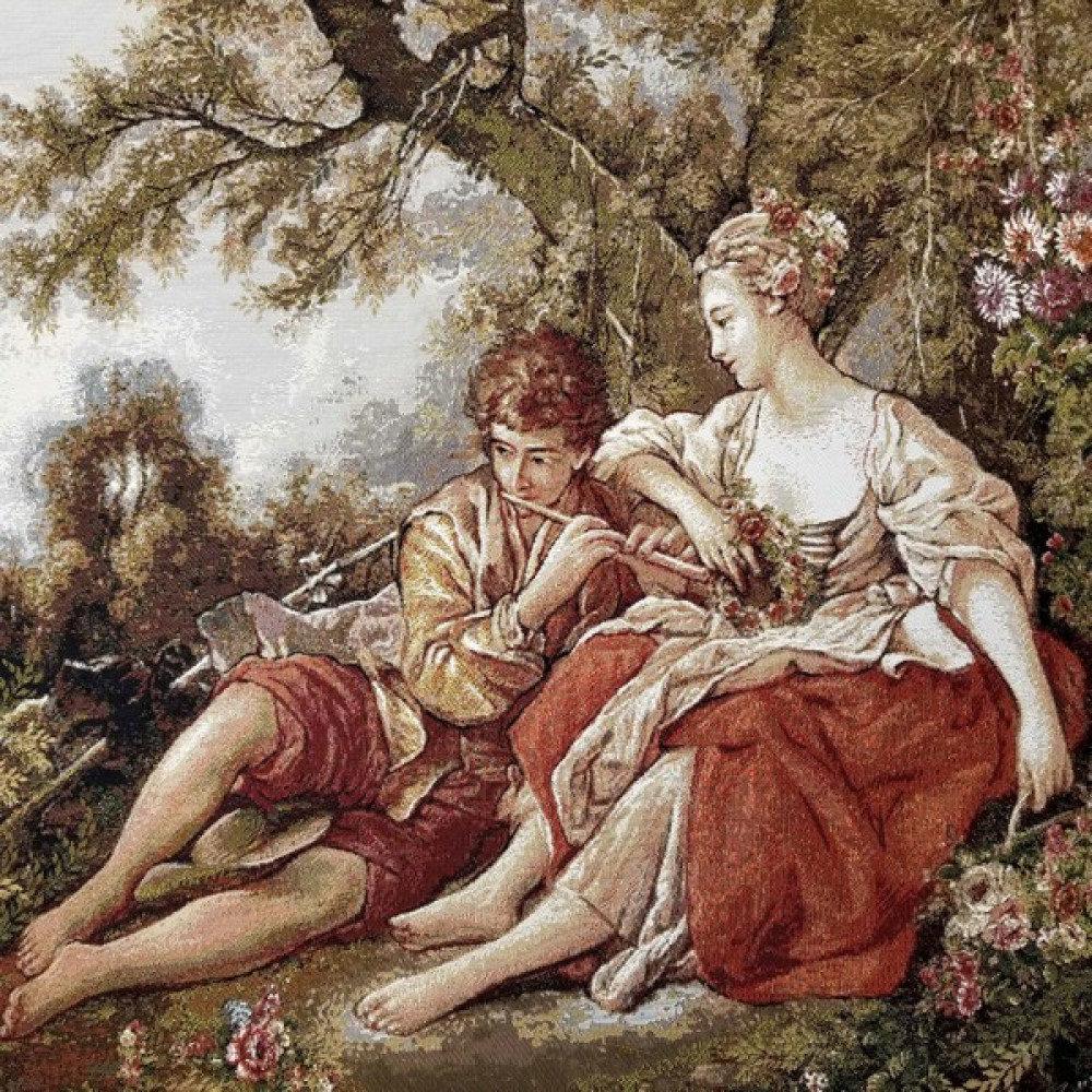 Niva Goblen Figüratif Seri-25 Dokuma Goblen Kumaş-Romeo&juliet3 - Çok Renkli - 75 cm - 80 cm Kumaşlar Fiyatı