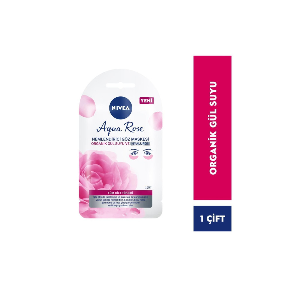 Nivea Aqua Rose Hyaluron Ve Organik Gül Suyu Içeren Nemlendirici Göz Maskesi 1 Adet Cilt ve Yüz Bakımı Fiyatı