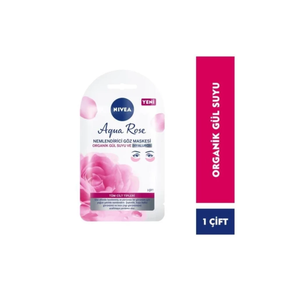 Nıvea Aqua Rose Nemlendirici Gozalti Maske,Organik Gul Suyu Ve Hyaluron 1 Adet Maskeler Fiyatı