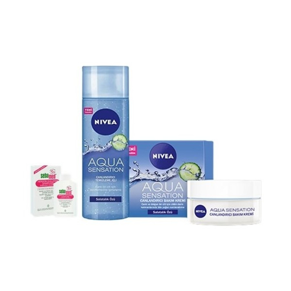 Nivea Aqua Sensation Normal/karma Ciltler Için Canlandırıcı Yüz Temizleme Jeli 200 ml Canlandırıcı Krem 50 ml Mini Hergün Şampuan Oto Boyaları Fiyatı