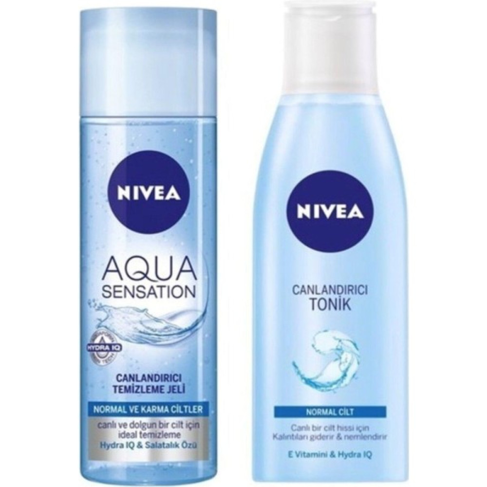 Nivea Aqua Sensation Yüz Temizleme Jeli 200 ml Canlandırıcı Yüz Tonik 200 ml Oto Boyaları Fiyatı