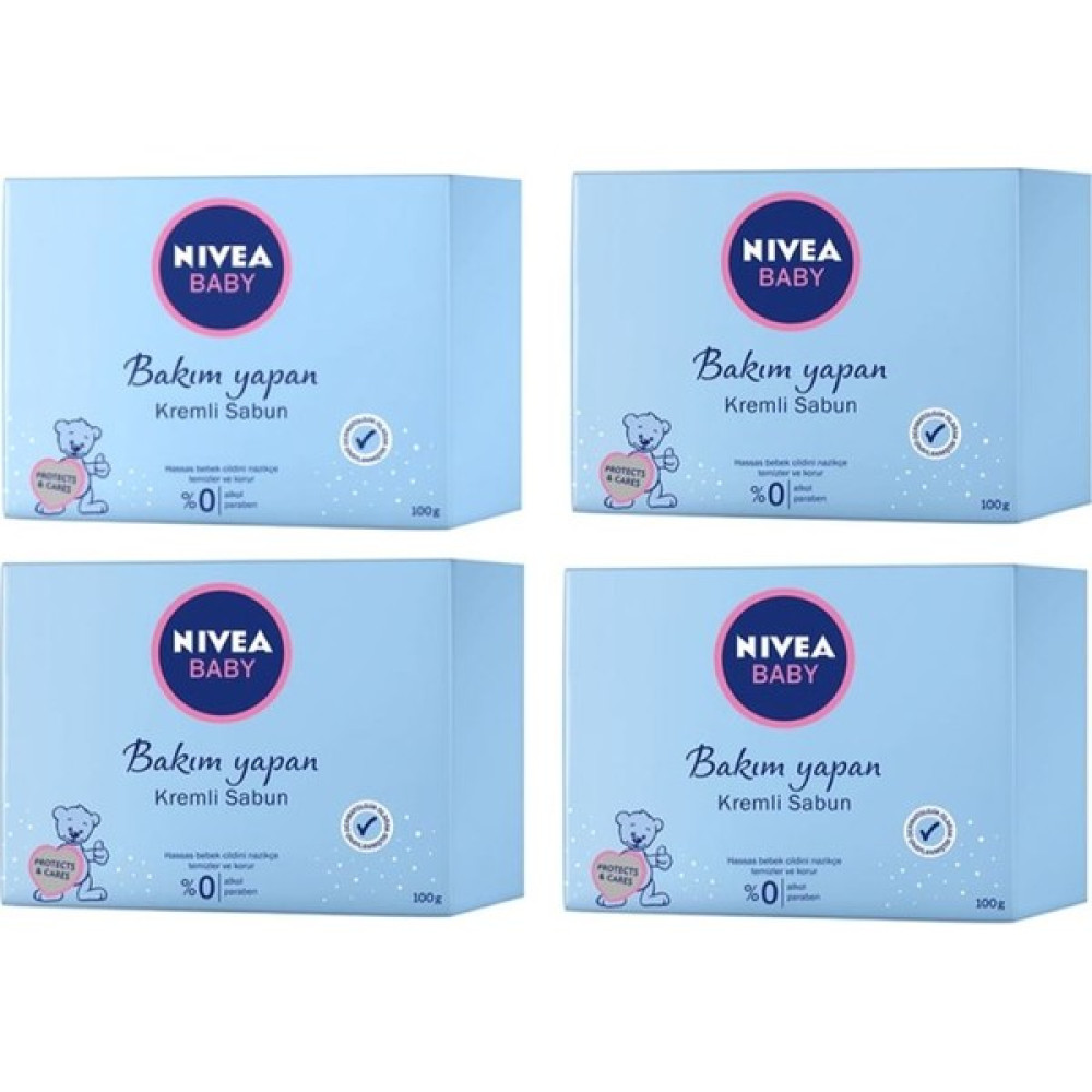 Nivea Baby Bakım Yapan Kremli Sabun 100 gr x 4 Bebek Sabunu Fiyatı