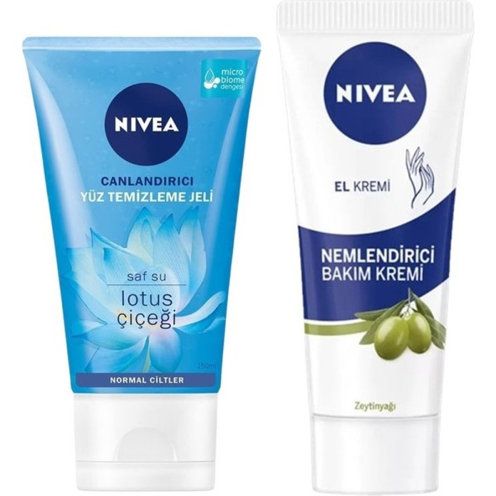 Nivea Canlandırıcı Yüz Temizleme Jeli 150 Ml, ( Saf Su ve Lotus Çiçeği ) Nemlendirici El Kremi 100 ml Oto Boyaları Fiyatı