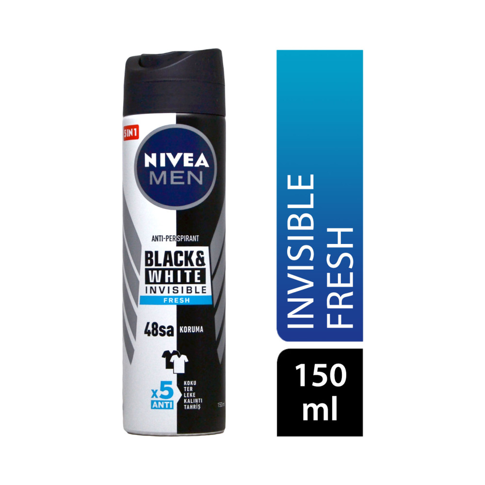 Nivea Deodorant 150 ml Erkek İnvisible Black&amp;White Fresh Deodorantlar Fiyatı