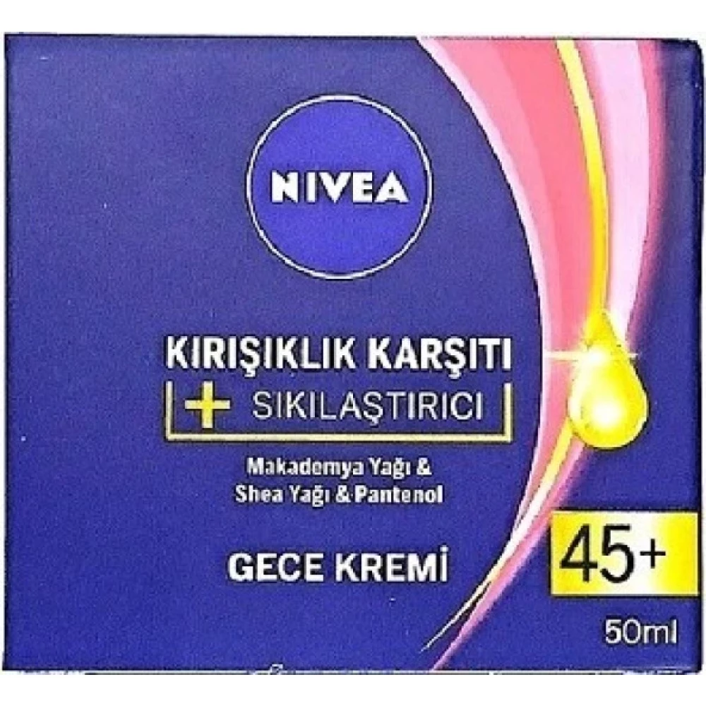 Nivea Kirisiklik Karsiti Ve Sikilastirici 45+ Yasa Ozel Gece Kremi 50 Ml Gece Kremleri Fiyatı