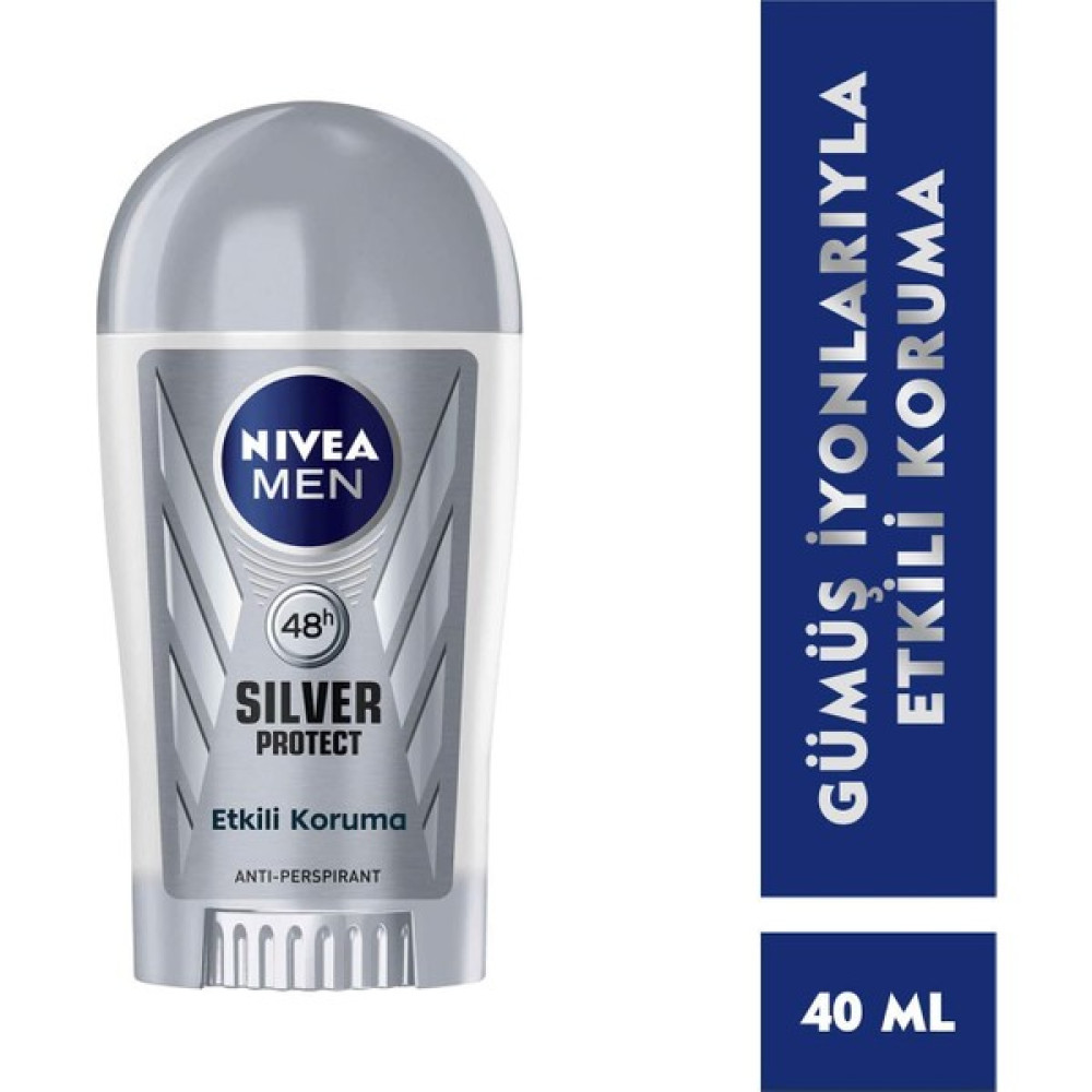 Nivea Men Erkek Stick Deodorant Silver Protect 48 Saat Anti-perspirant Koruma 40ml - 40 ml Deodorantlar Fiyatı