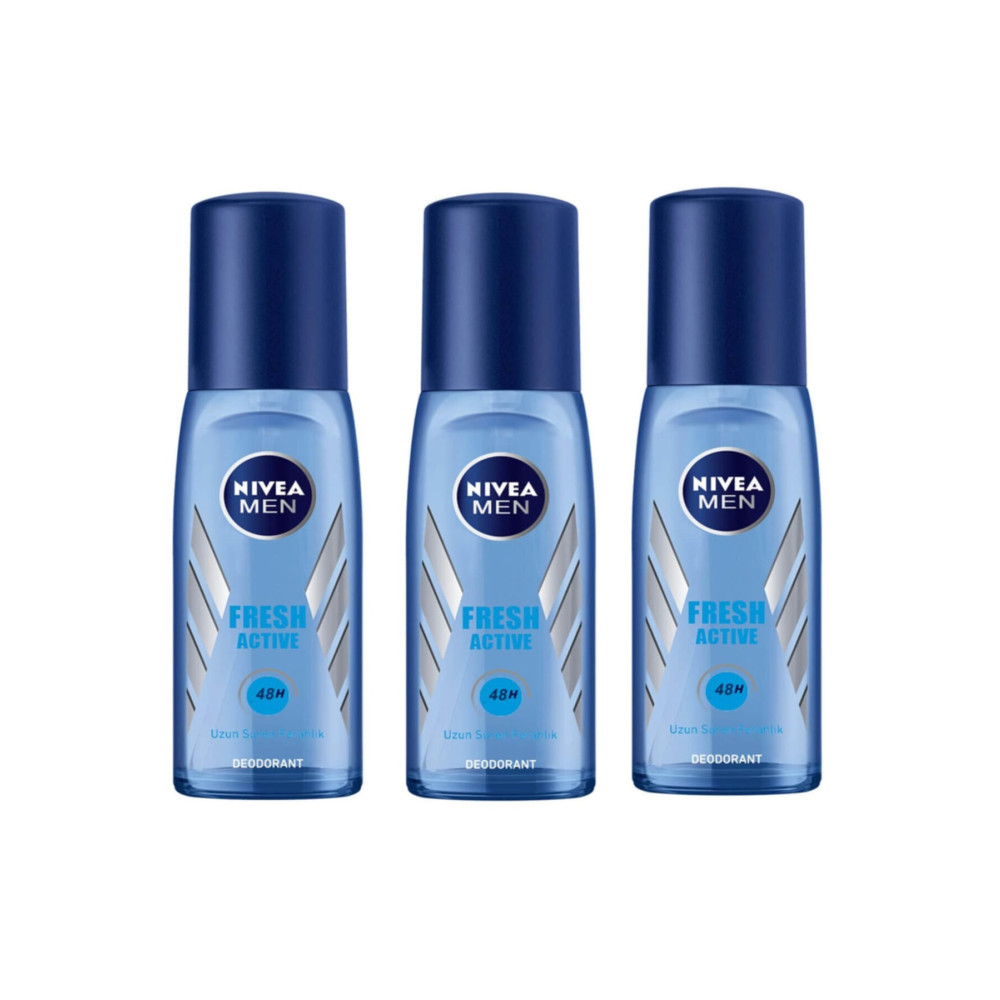 Nivea Men Fresh Active Erkek Deodorant Pump Sprey 75 Ml 3 Adet Deodorantlar Fiyatı