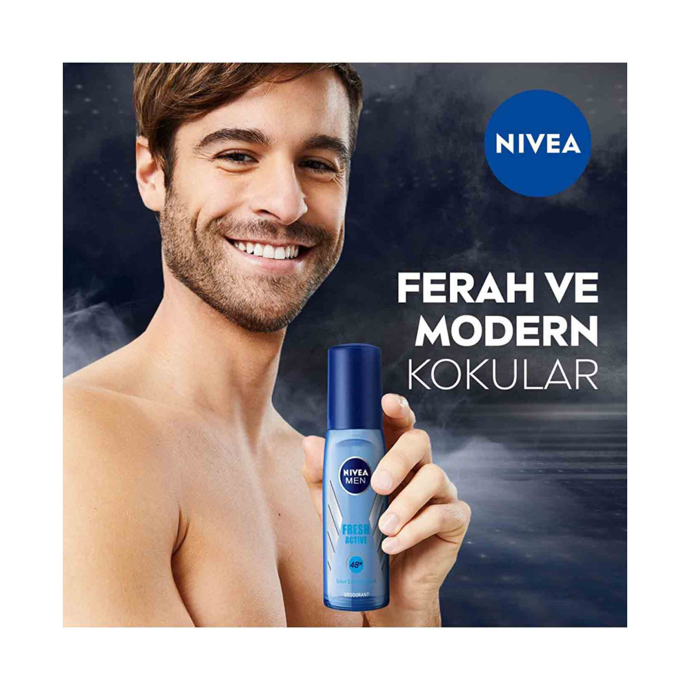 Nivea Pump Sprey 75 ml Erkek Fresh Active