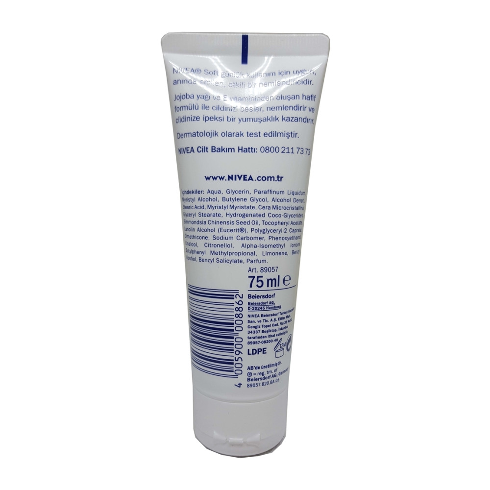 Nivea Soft Krem 75 ml Nemlendirici