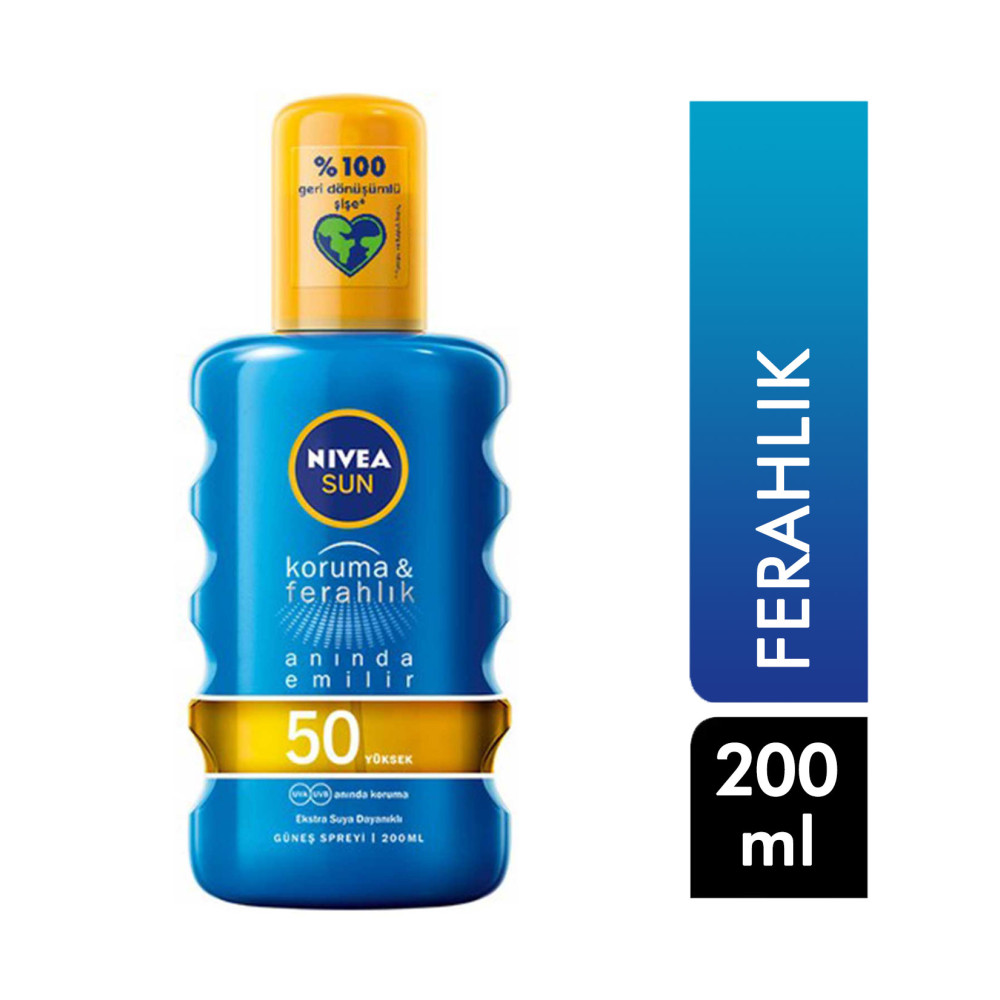 Nivea Sun 200 ml Sprey Koruma & Ferahlık 50+ SPF Güneş Sonrası Kremler ve Losyonları Fiyatı
