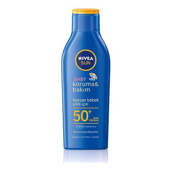 Nivea Sun Bebek SPF 50 200ml Bakım Yapan Güneş Sütü